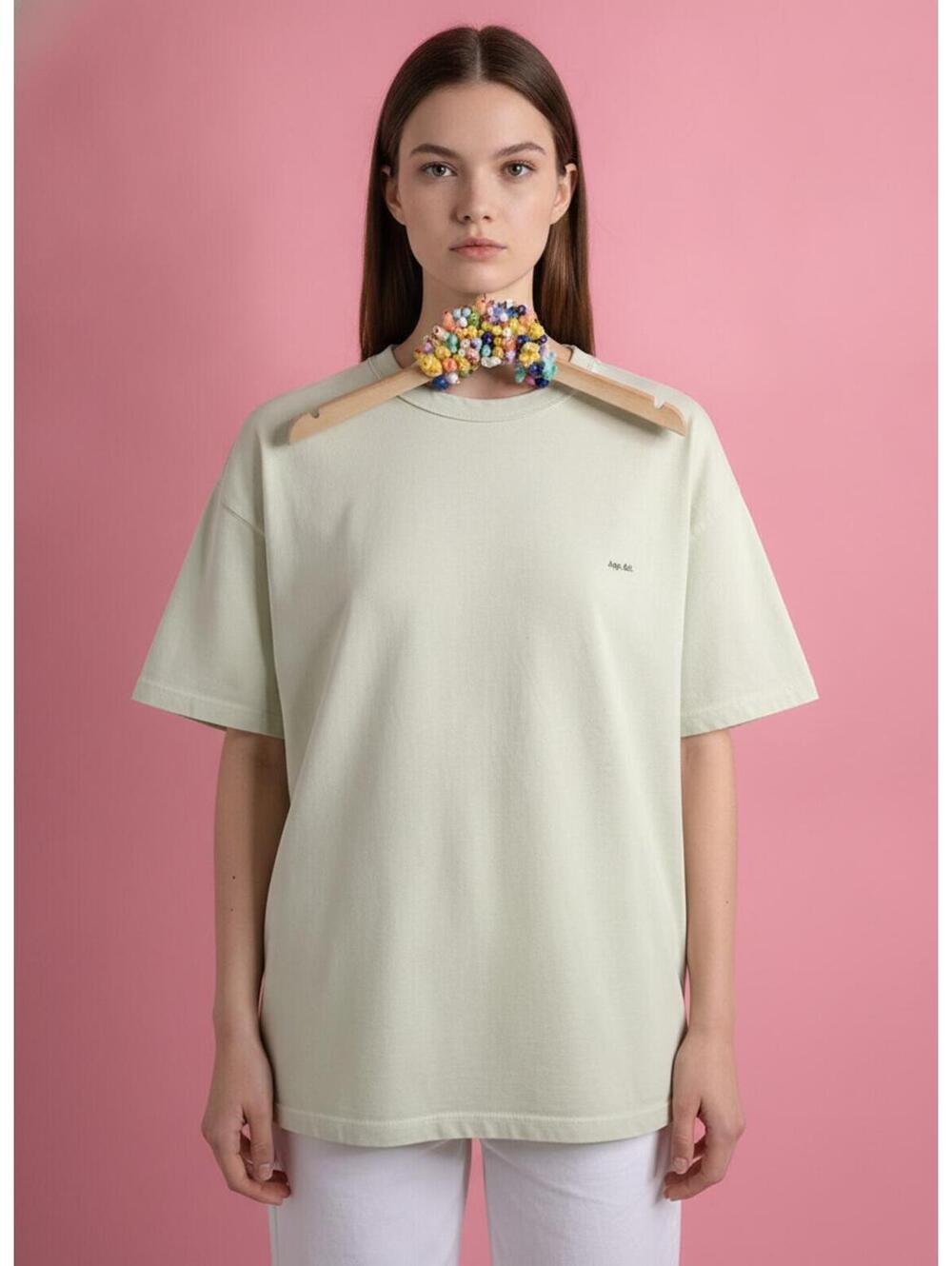 Zara Oversized Cream T-Shirt - Deftduck Curated Closet